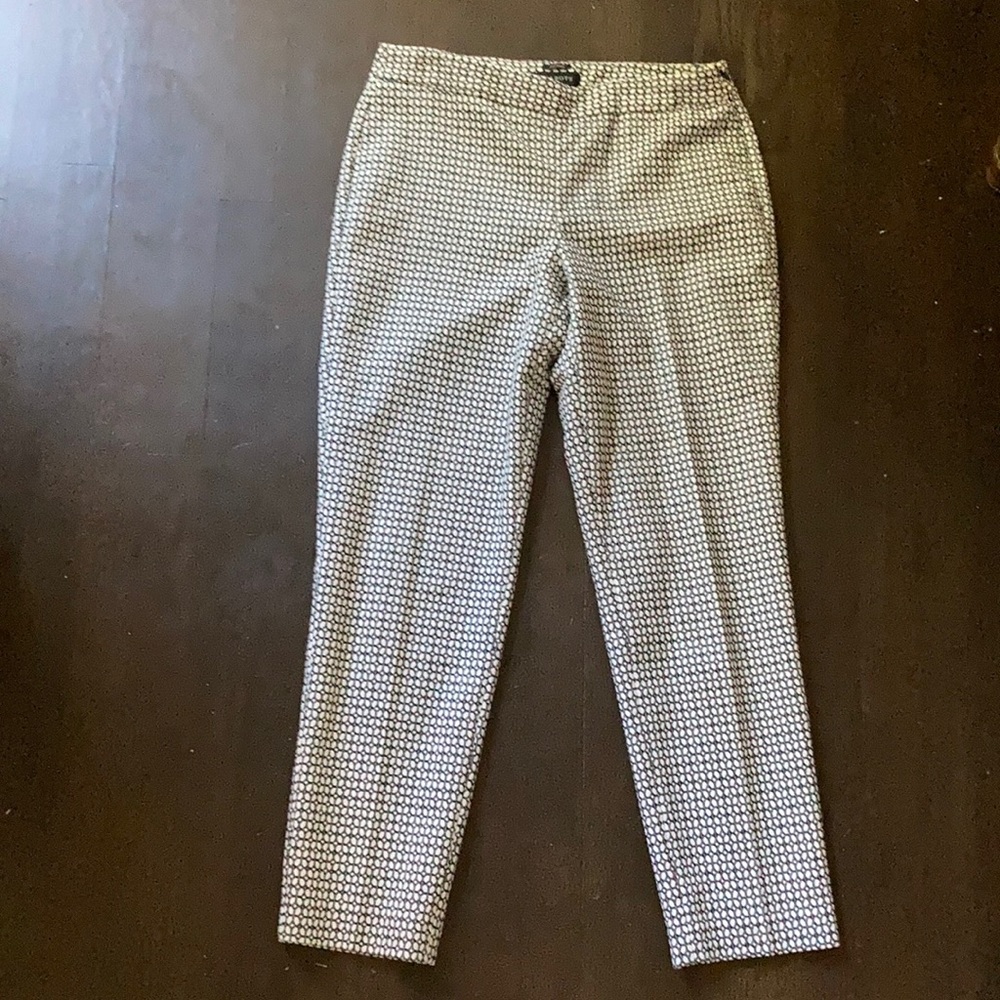 Black and cream patterned pants